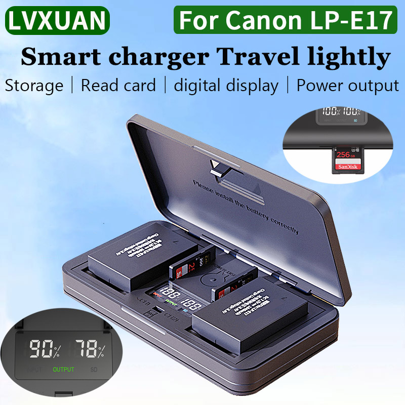 Canon Camera Eos R50 - LVXUAN LP-E17 chargeur de batterie, pour