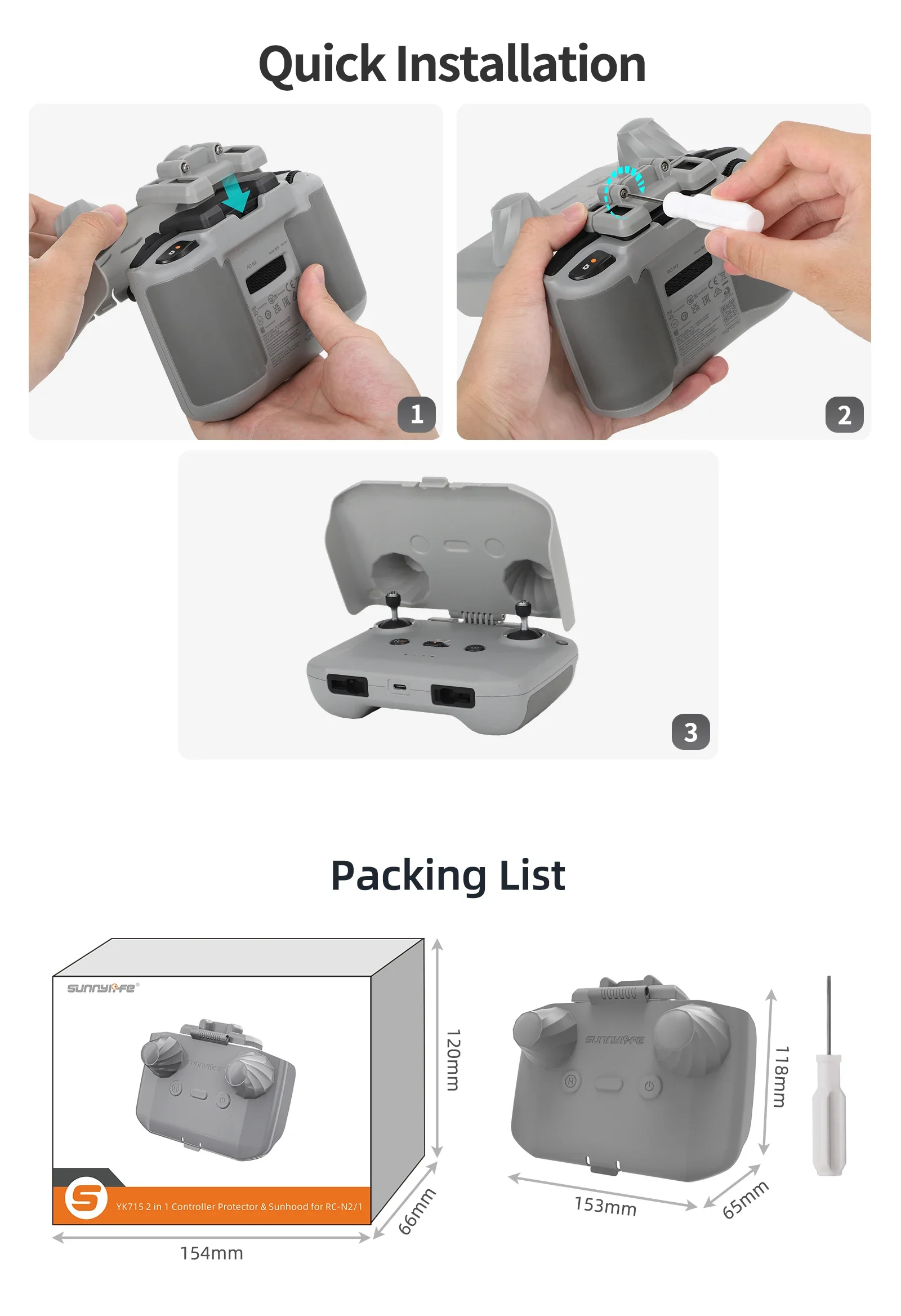 Protecteur de contrôleur 2 en  - Dji Drone Mini 4 Pro avis et prix