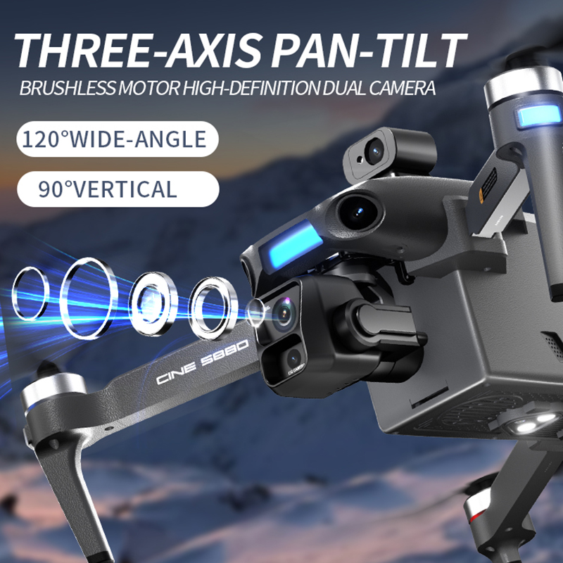 Nouveau drone 8K à double camé - Drone Gimbal 3 Axis avis et prix