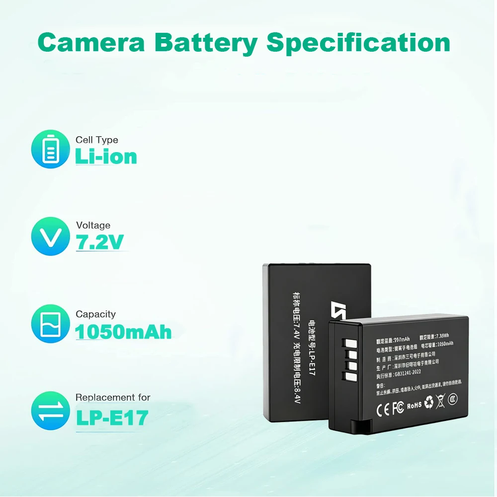 Batterie LP-E17 pour appareils - Canon Camera Eos R50 avis et prix